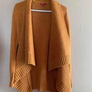 Merona orange sweater cardigan